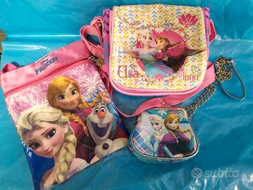 Frozen Anna Elsa lotto 3pz borsellino marsupio