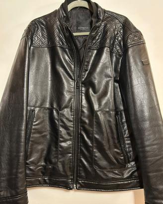 Giacca pelle nera