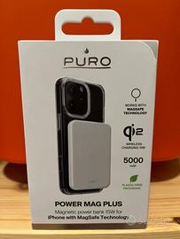 Powerbank PURO 5000 mAh Qi2  MagSafe NUOVO!!!
