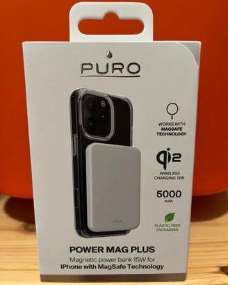 Powerbank PURO 5000 mAh Qi2  MagSafe NUOVO!!!