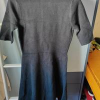 Abito Blu marino  a mezza manica con collo alto