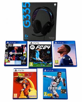 giochi per ps5 e per ps4 e cuffie
