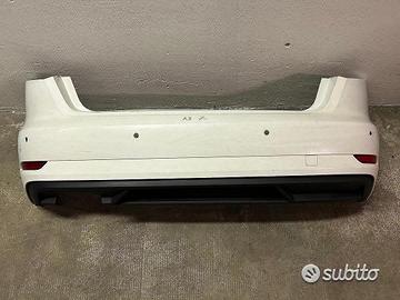 Paraurti posteriore audi a3 8v bianco 2013 2020