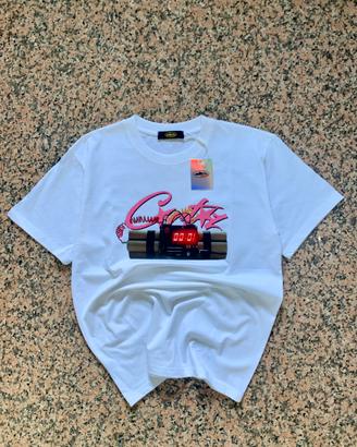 Corteiz T-Shirt Bianca Rosa Nuova Cartellino Tg S