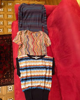 2 maglie ed 1 smanicato Missoni originali