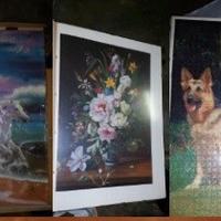 3 Puzzle completi, con cornice a giorno