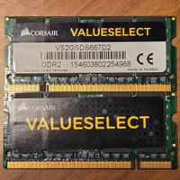 Corsair  DDR2 2gb value select sodimm