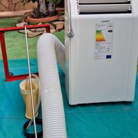 Condizionatore portatile su ruote e carrello 