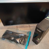 monitor HP 24" FHD + PC fisso Acer Aspire X 