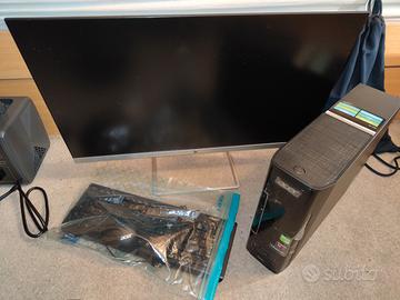 monitor HP 24" FHD + PC fisso Acer Aspire X 