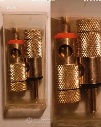 connettori RCA audio nuovi  ottone