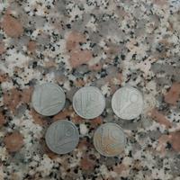 cinque 10 lire monete