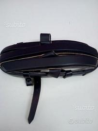 Caschetto Ciclismo Vintage Pelle Nera Originale