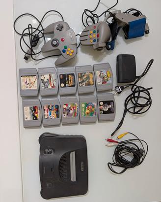 Nintendo 64 + giochi + controller