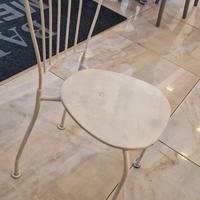 Sedie metallo bianche anche da giardino