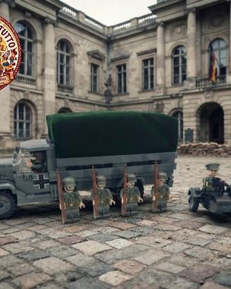 Set lego compatibile tema WW2 esercito tedesco 