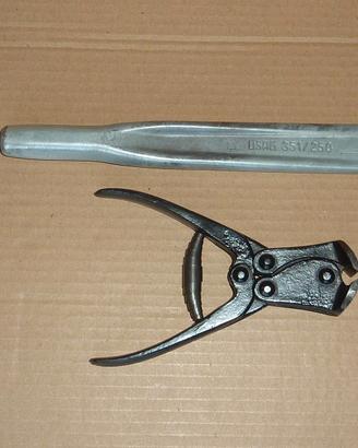 Set scalpello nervato USAG + tronchese doppia leva