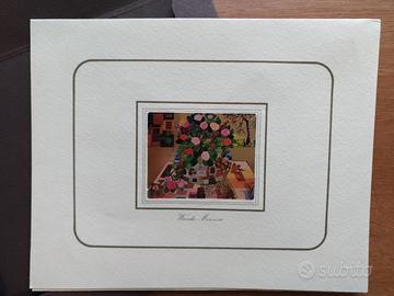 Wanda Manzoni Cromolitografia su foglia d'oro 23k