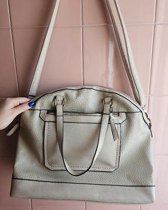 Borsa a mano con tracolla beige Carpisa 