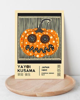 Yayoi Kusama Pumpkin No.3  Wall Art Home Decor A4
