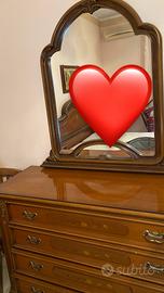 Cassettiera con specchio