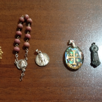 Lotto 6 oggetti religiosi vintage