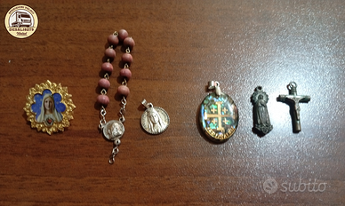 Lotto 6 oggetti religiosi vintage