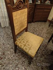 Tavolo completo di n. 4 sedie per salotto