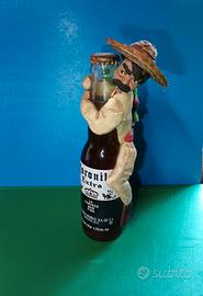 Rara bottiglia da collezione con decorazione artig