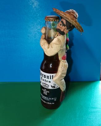 Rara bottiglia da collezione con decorazione artig