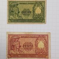 50 e 100 Lire Italia Elmata (1951-1957) 