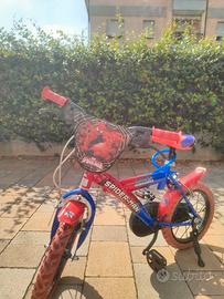 bicicletta raggio 14 Spider-Man 
