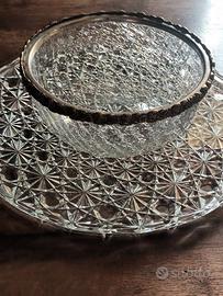 Set in cristallo (piatto + ciotola)