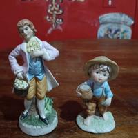 Coppia Statuine in Ceramica