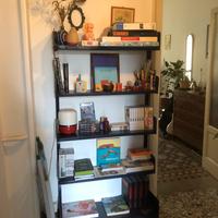 libreria metallo vintage
