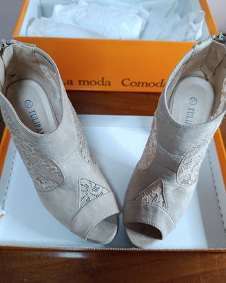 Scarpe Tulipano beige eleganti n.37