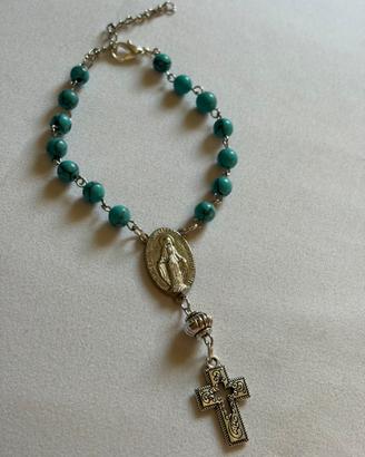 Bracciale rosario malachite