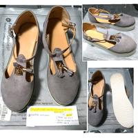 Scarpa Ballerine in camoscio con zeppa