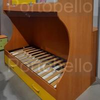 Codice: 265939 LETTO A CASTELLO COLORE CILIEGIO E
