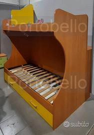 Codice: 265939 LETTO A CASTELLO COLORE CILIEGIO E