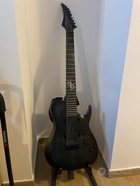 Solar Guitars T2.7FBB - Flame Black Burst Matte