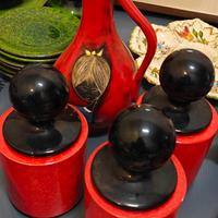 Set tre barattoli più caraffa vintage