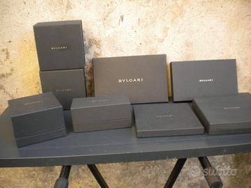 Bulgari scatole per gioielli lotto 8 pezzi
