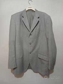 Giacca  sartoriale Pura lana grigia Taglia XXL 56 