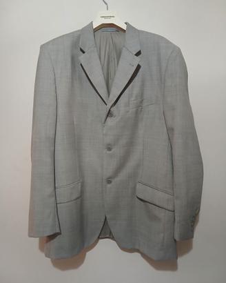 Giacca  sartoriale Pura lana grigia Taglia XXL 56 