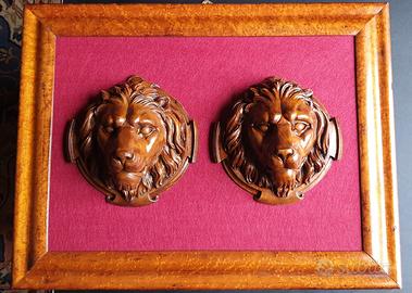 Sculture leoni fine 800 in cornice