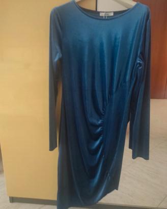 abito tubino velluto 