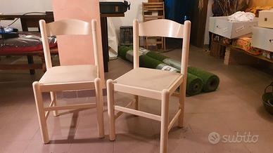 Sedie da cucina bianche