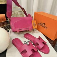 Set Borsa e Sandali Hèrmes Fucsia