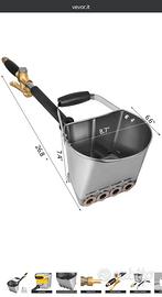 VEVOR Spruzzatore per malta cementizia a 4 gett